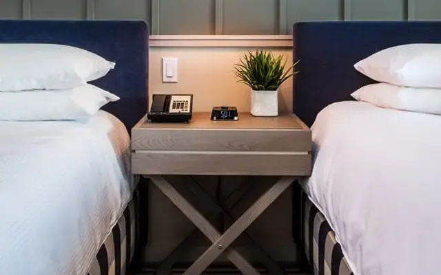 Twin room with Coastal view