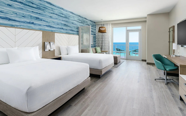 Specialty room with balcony and with gulf view