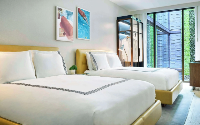 Twin room with view