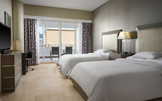 Quadruple room with balcony and with park view
