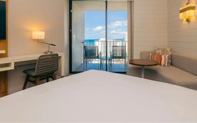 Paoakalani Double room with balcony and with ocean view