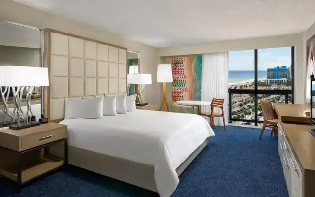 Room with partial ocean view