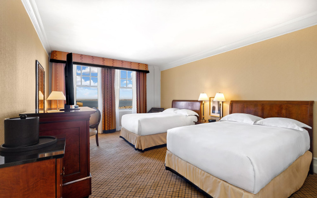Classic room with city scape view