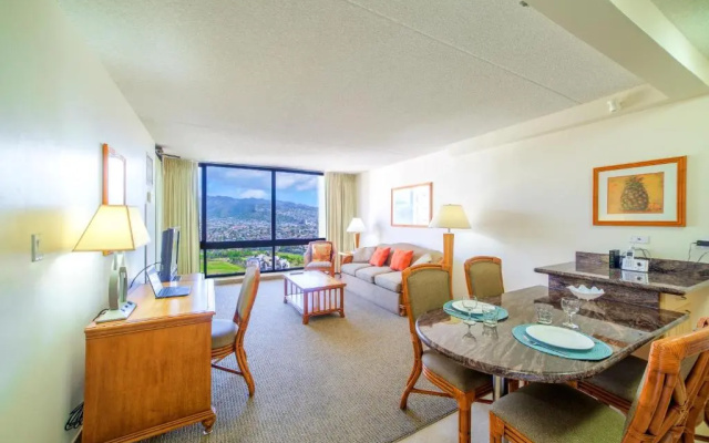 photo 3 of 36th Floor with Beautiful Mountain Views | 1 Block to Beach | Free Parking & WIFI
