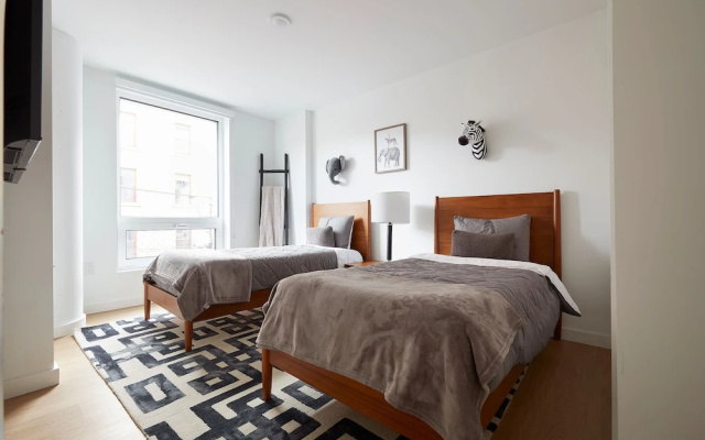 photo 5 of Airy 3 BR Flat w Shared Deck - gym - Mins to NYC