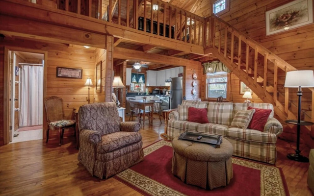 photo 2 of Applewood Cottage - Cozy log Cabin in the Serene Woodlands of Coosawattee