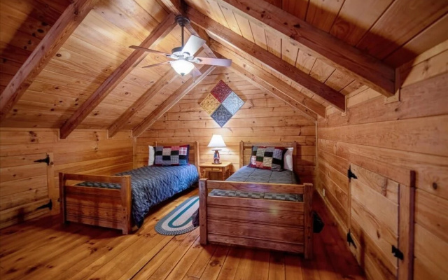 photo 3 of Applewood Cottage - Cozy log Cabin in the Serene Woodlands of Coosawattee
