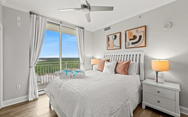 photo 5 of Luxury Beachfront Condo w/ 2 Balconies! Sleeps 8! Walk to Pier Park!