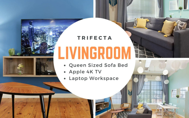 photo 4 of 2 Bedroom Hip Apartment, Apple TV, Fast Wifi