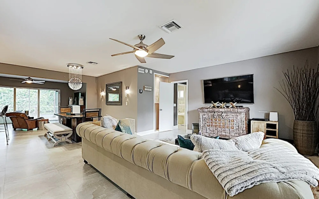 photo 2 of Beach Haven W/ Waterfront Saltwater Pool & Dock 2 Bedroom Home