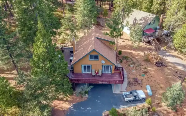 photo 5 of Hot Tub, Deck & View: Peaceful Arnold Cabin!