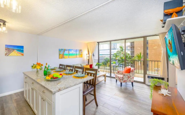 photo 3 of Beautiful 7th Floor with Partial Ocean Views | 1 Block to Beach | Free Parking & WIFI