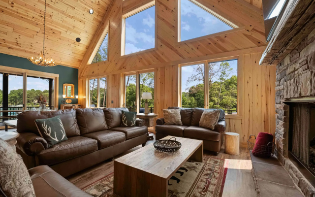 photo 4 of Luxe Lakefront Retreat w/ Pool, Hot Tub, Theater & Private Dock Sleeps 20+