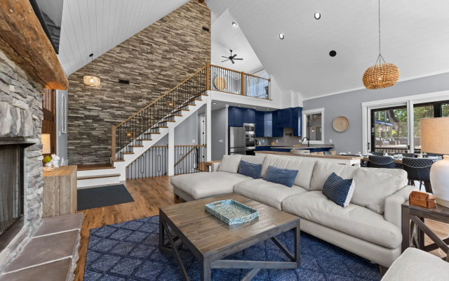 photo 5 of Luxe Lakefront Lodge w/ Pool, Hot Tub, Theater & Private Dock Sleeps 21