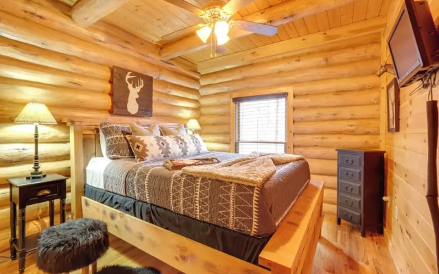 photo 4 of Blue Ridge Log Cabin w/ Hot Tub & Game Room!
