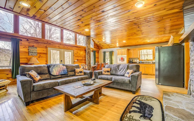 photo 2 of Bryson City Cabin w/ Stunning Views & Hot Tub!