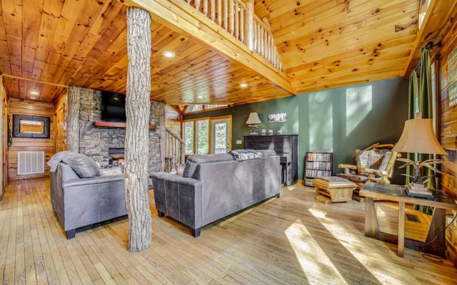photo 4 of Bryson City Cabin w/ Stunning Views & Hot Tub!