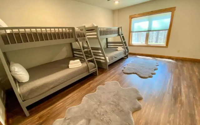 photo 3 of Bucks and Bunks - Brand new Cabin Come Relax or Watch TV Outside Fireplace