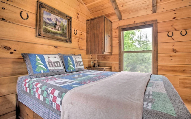 photo 4 of Near Winter Trails! Rustic Cabin in Mill Spring