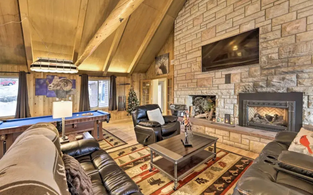 photo 3 of Centennial Cabin w/ Hot Tub, Sauna & Pool Table!
