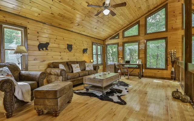 photo 5 of Chateau Relaxeau Breathtaking Spacious Mountain Home on Paved Road