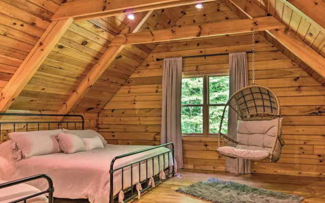 photo 3 of 7 Mi to Ski Slopes: Mars Hill Cabin w/ Hot Tub!