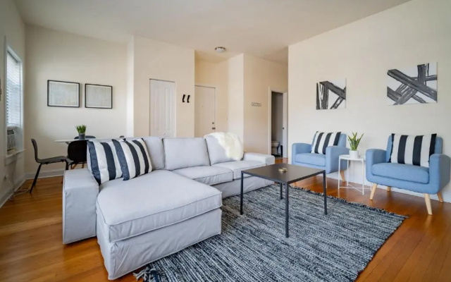 photo 5 of Classy 3BR 2BA Logan Square Apt with Free Parking