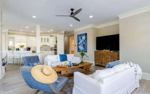 photo 3 of Steps to Beach Pool, Hot Tub, Fire Pit 7br, Sleeps 18 Cobalt Coast