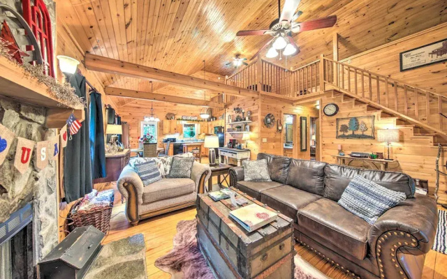 photo 2 of Cozy Cabin in Coosawattee River Resort!