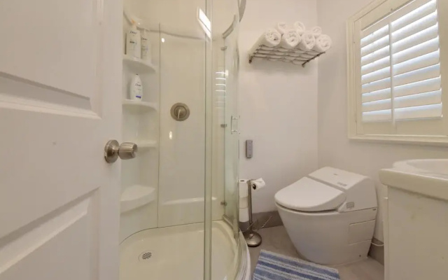 photo 5 of A4 Cozy Modern Beach Home With AC Steps From the Beach and Bay