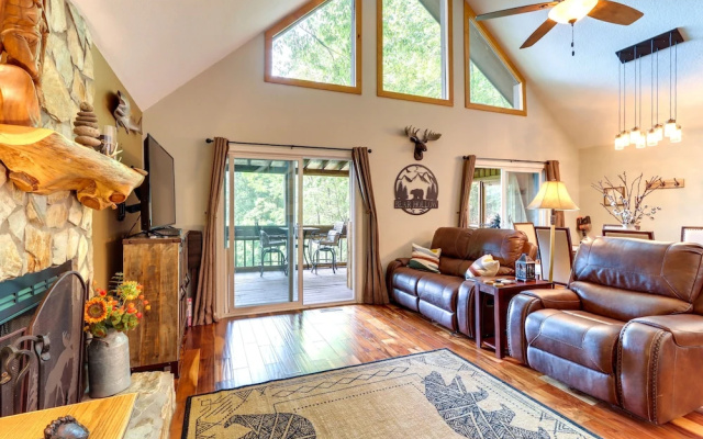 photo 4 of Cozy Murphy Cabin w/ Decks & Mountain Views!
