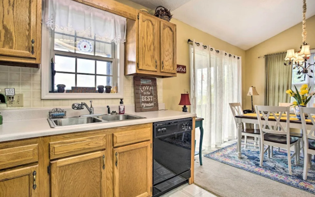 photo 4 of Burnsville Cottage: Large Deck w/ Grill & Fire Pit