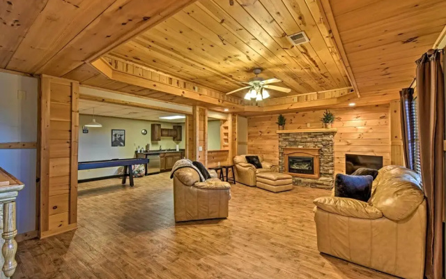 photo 3 of Cozy 'sunset View' Cabin w/ Game Room & Mtn Views!