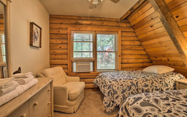 photo 3 of 5 Mi to Hiking: Custom Cabin w/ Deck in Arnold!