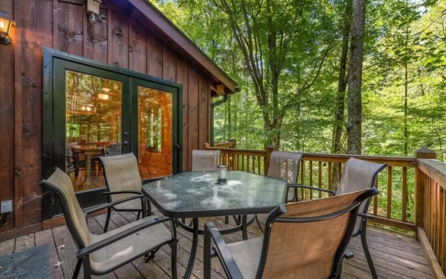 photo 5 of Dancing Bears Cabin With hot tub Fireplace Creek