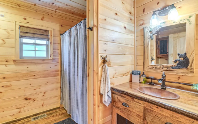 photo 5 of Hot Tub + Fire Pit: Dog-friendly Cabin in Murphy!