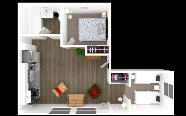 photo 2 of Downtown Denver Loft Style Bright 2BR Apt