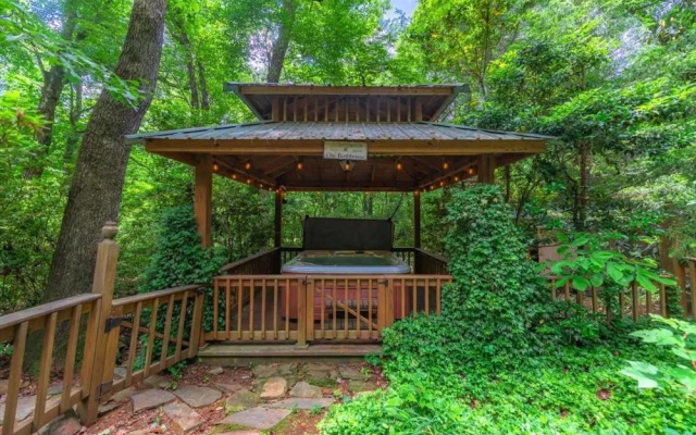 photo 5 of Drifting Feather-waterfront Cabin Nestled in a Secret Garden