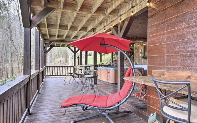 photo 4 of Ellijay Escape on Briar Creek w/ Hot Tub & Views!