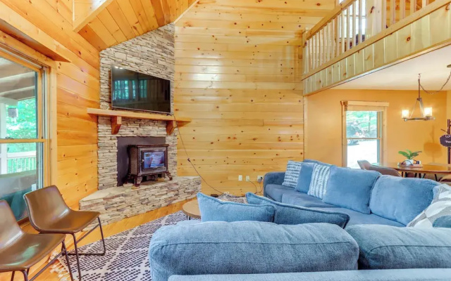 photo 2 of Deck & Private Hot Tub: Cabin in Ellijay!