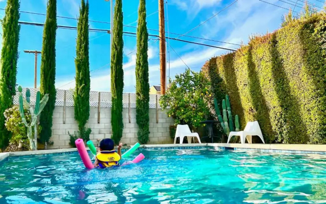 photo 4 of Endless summer in LA *HEATED POOL/HOT TUB/CABANA*