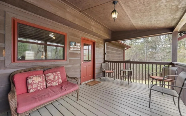 photo 4 of Goose Island Getaway - Secluded Cabin Mountain View Fireplace Hot Tub