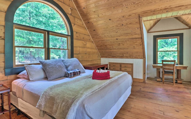 photo 3 of Deck + Game Room: Lakefront Landrum Cabin!