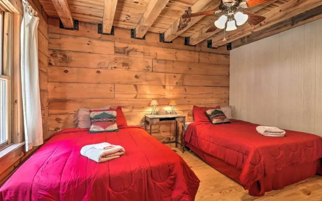 photo 5 of Deck + Game Room: Lakefront Landrum Cabin!
