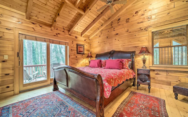 photo 2 of Walk to Golfing: Grand Maggie Valley Cabin!