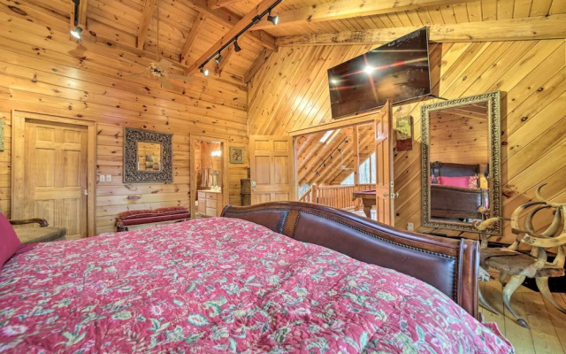 photo 5 of Walk to Golfing: Grand Maggie Valley Cabin!