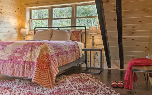 photo 2 of Hilltop Cabin on 5 Acres w/ Hot Tub & Waterfall!