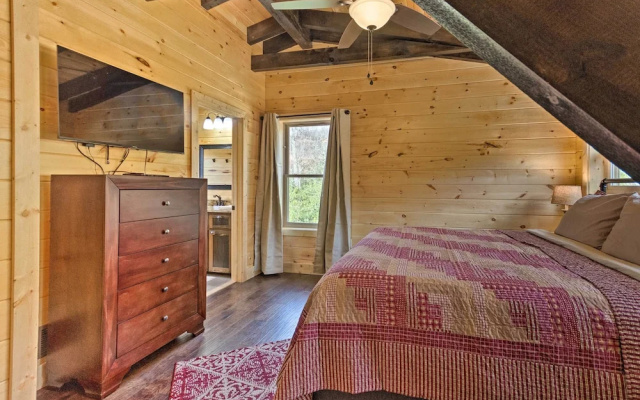 photo 3 of Hilltop Cabin on 5 Acres w/ Hot Tub & Waterfall!