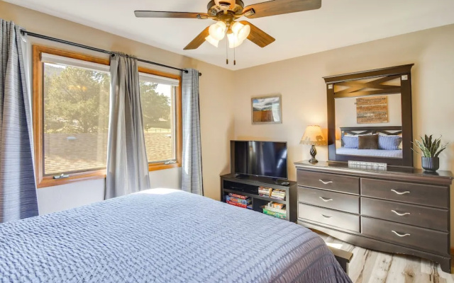 photo 5 of Fireplace & Mtn Views: Estes Park Home w/ Deck!