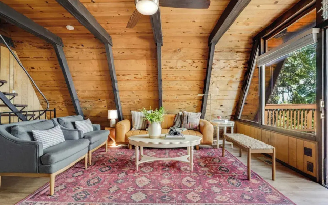photo 5 of Horizon by Avantstay Stunning A-frame Cabin w/ Hot Tub, Billiards, Lake Views